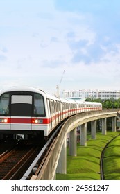 Singapore Mass Rapid Transit MRT Train Travel