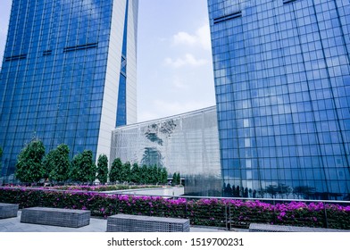 Singapore - May 10, 2014: Close Up From Marina Bay Sands Exterior Facade