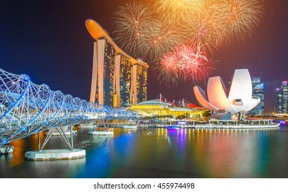 Singapore National Day Fireworks Celebration