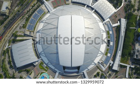 Singapore National Stadium Sports Hub Drone Shot