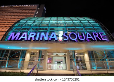 SINGAPORE - NOVEMBER 17, 2018: Marina Square Shopping Mall In Singapore.