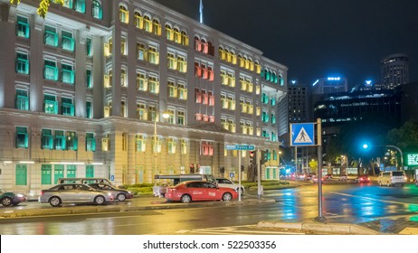 Singapore October 2, 2016: River Valley Road In Singapore