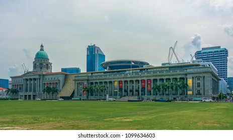 Singapore, Padang / Singapore - May 2018: National Gallery Singapore