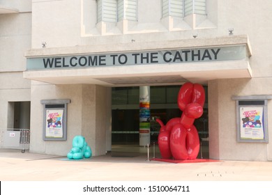 Singapore, Singapore - September 12 2019: Exterior Of The Historic Cathay Building On Bras Basah Road