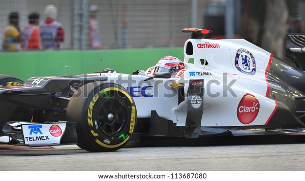 Singapore September 22 Kamui Kobayashi Racing Stock Photo Edit Now