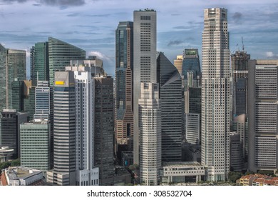 Singapore Skyline. Singapore`s Business District