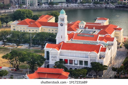 Singapore - Victoria Theatre, Aerial View