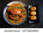 singaporean chili crab with fried mantou bread