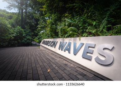 Singapore-Apr 29, 2018 : Henderson Wave Bridge At Mount Faber Park In Singapore.