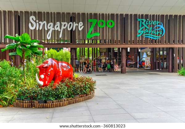 Singaporejan 10 2016 Entrance Singapore Zoo Stock Photo (Edit Now ...