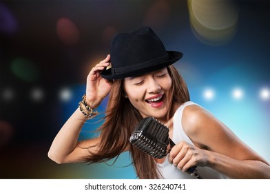 Singer. - Powered by Shutterstock - Get 15% off with code: PIKWIZARD15