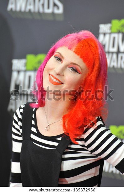 Singer Hayley Williams Paramore 2013 Mtv Stock Photo Edit Now
