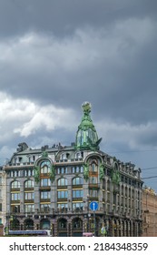 Singer House Is Historical Building In Saint Petersburg, Russia. 