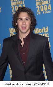 Singer JOSH GROBAN At The 16th Annual World Music Awards At The Thomas And Mack Centre, Las Vegas. September15, 2004