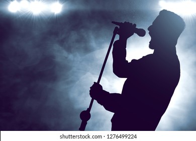 Singer Singing Silhouette