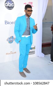 Singer Usher Arrives At The 2012 Billboard Music Awards Held At The MGM Grand Garden Arena.