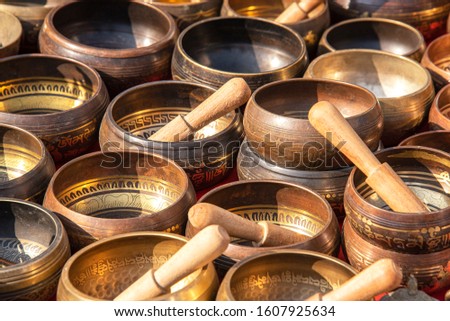 Singing Bowls (Cup of life) - popular mass product souvenier in Nepal, Tibet and India