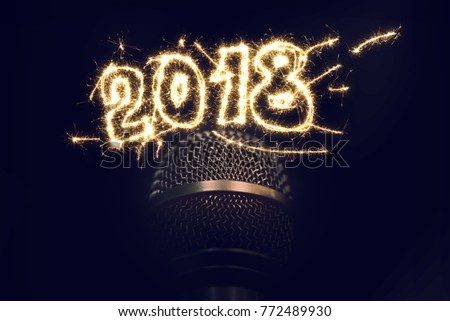 Singing On 2018 New Years Eve Stock Photo (Edit Now) 772489930 - Shutterstock