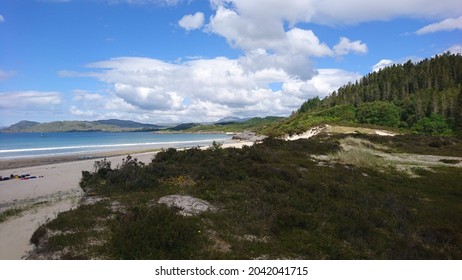 Singing Sands Beach, Clear Blue Sea In Argyll And Bute Scotland 