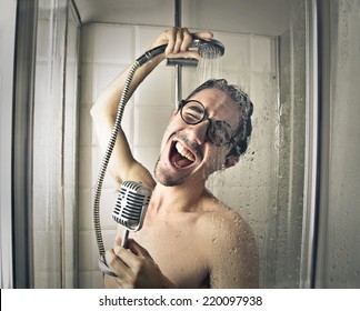 Singing in the shower 