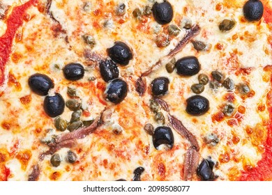  SIngle Anchovies Italian Pizza Texture