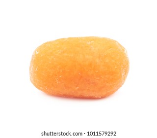 Single Baby Carrot Isolated Over The White Background