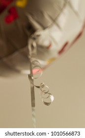 single balloon close up looking up