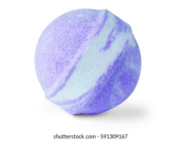 Single Bath Bomb, Isolated On The White