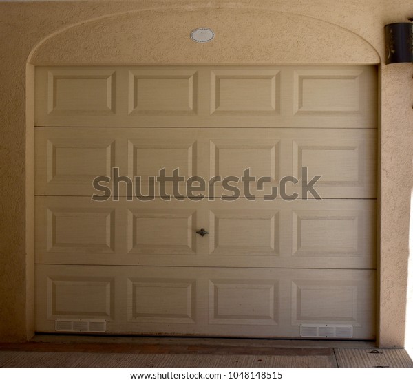 Single Car Garage Door Condo Apartments Stock Photo Edit Now