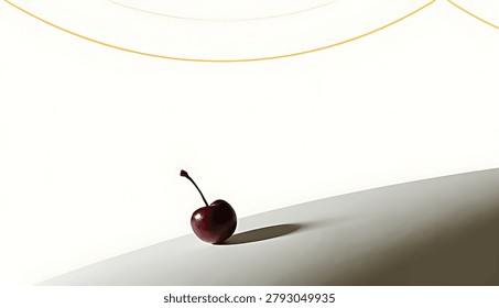 Single cherry on a surface