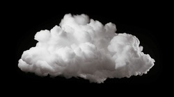 Single Cloud In Air, Isolated On Black Background. Fog, White Clouds Or Haze For Designs Isolated On Black Background. Abstract Cloud. Cloud Or Dust Isolated On Black, Abstract Cloud.