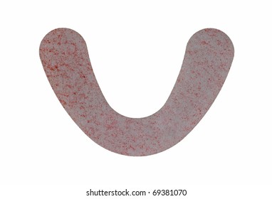 A Single Denture Adhesive Strip For The Lower Plate.