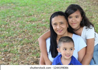 Single Ethnic Mother With Two Kids