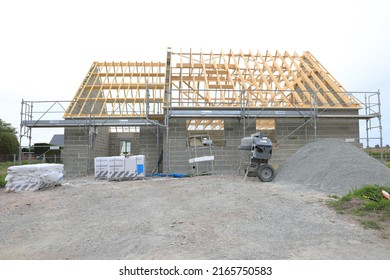 Single Family Home Under Construction In Granville, France, 05-23-2022