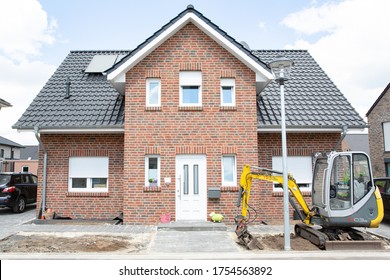 Single Family House Under Construction In Ostbevern, Westphalia, Germany, 06-11-2020