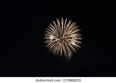 Single Gold Firework with Small Cascades