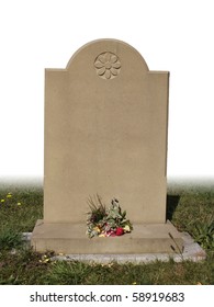 Single Grave Stone Cut Out