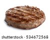 burger meat isolated