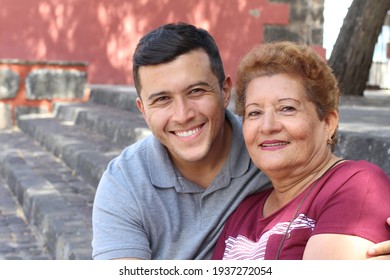 Single Hispanic mature mother with only one adult son