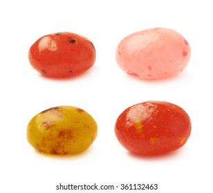 Single Jelly Bean Candy Isolated