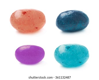 Single Jelly Bean Candy Isolated