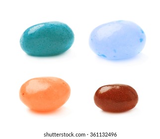 Single Jelly Bean Candy Isolated