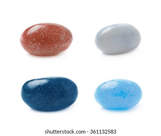 Single Jelly Bean Candy Isolated