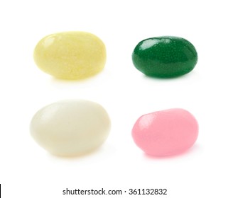 Single Jelly Bean Candy Isolated