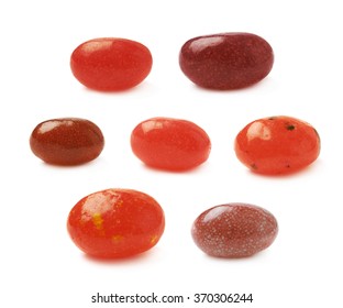 Single Jelly Bean Candy Isolated