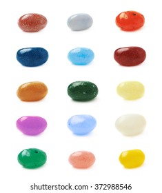 Single Jelly Bean Candy Isolated