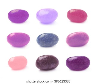 Single Jelly Bean Candy Isolated