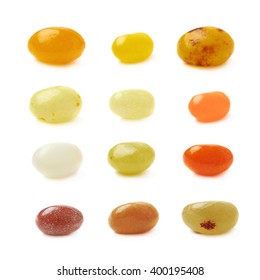 Single Jelly Bean Candy Isolated