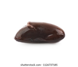 Single Kidney Bean Isolated Over The White Background