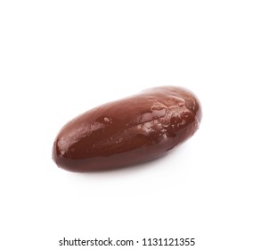 Single Kidney Bean Isolated Over The White Background